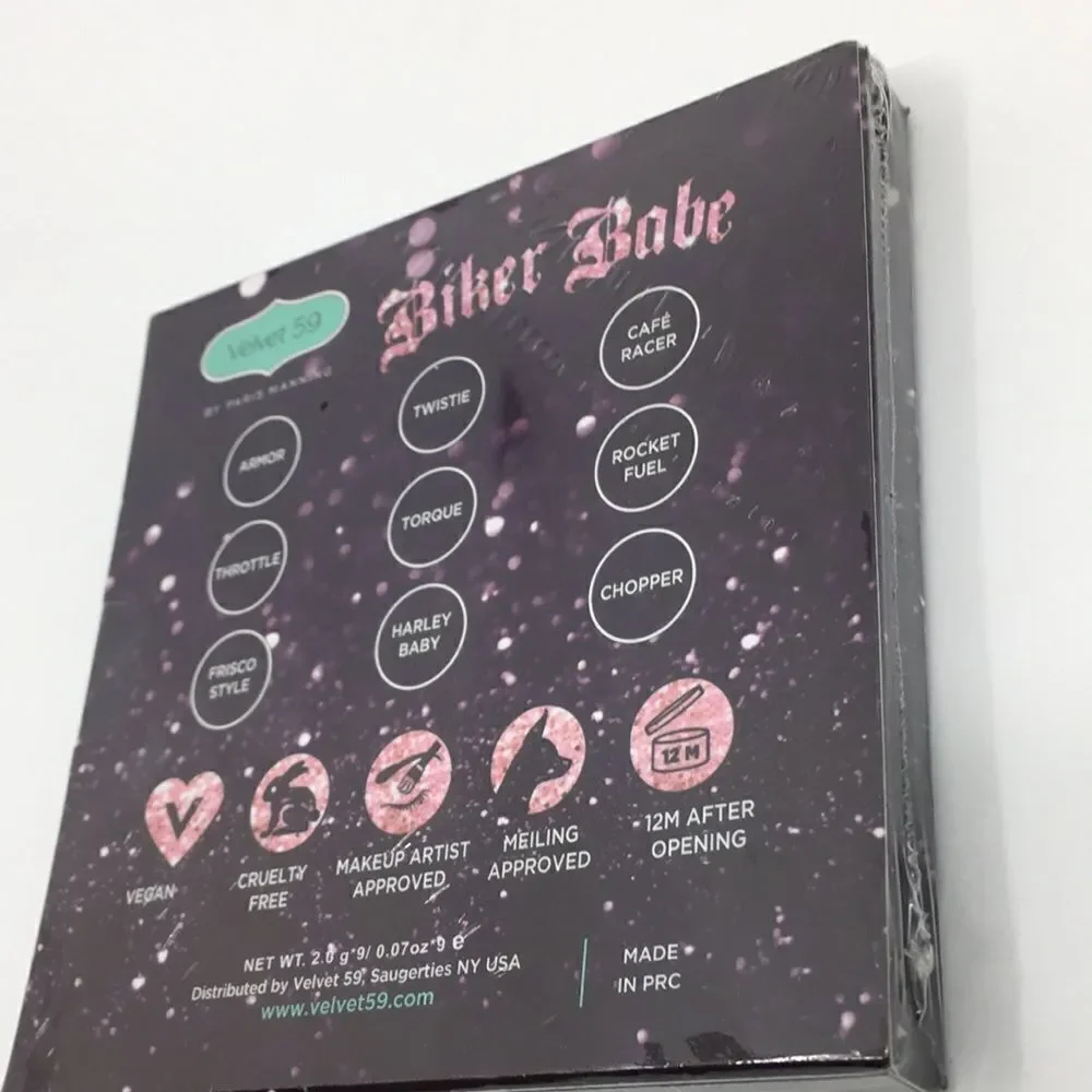 New Sealed Velvet 59 Biker Babe eyeshadow palette